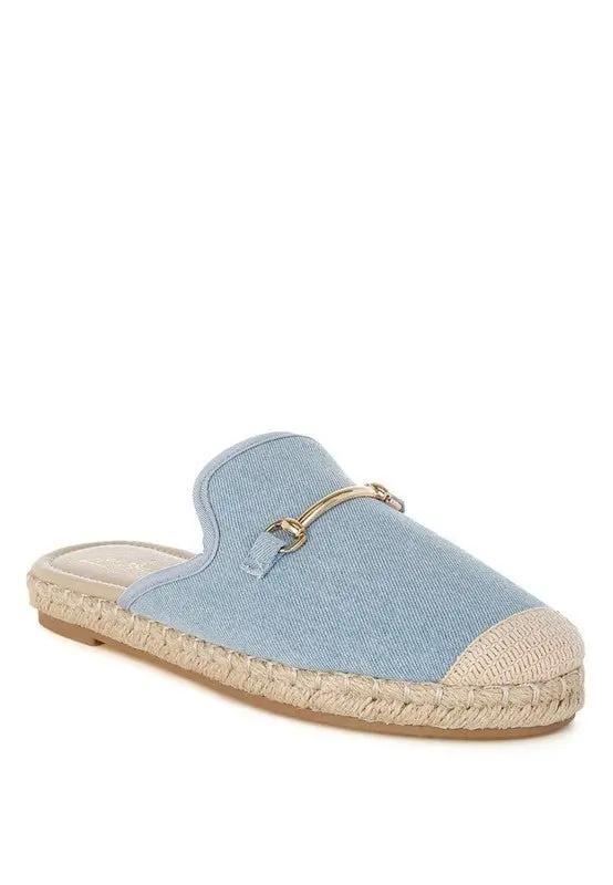 Midori Denim Slip-On Mules for Casual Summer Style - Love Salve